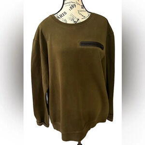 American Eagle Men’s Active Flex Crewneck Hunter Green Sweatshirt size medium